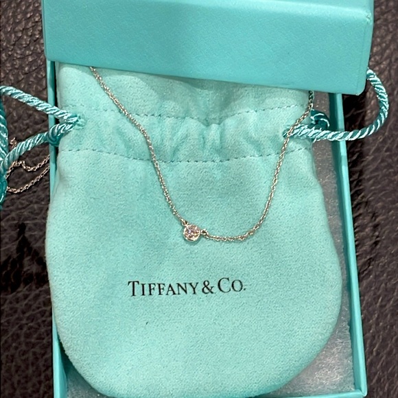 Tiffany Elsa Peretti Diamonds by the Yard Platinum Necklace - Picture 1 of 6